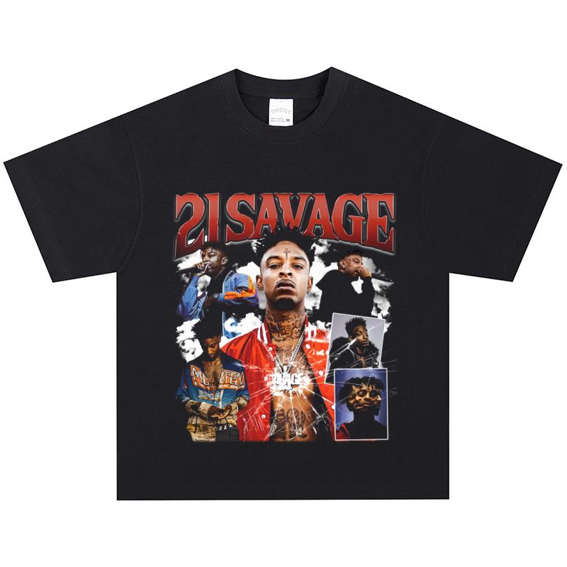 Футболка 21 Savage, Мягкая ткань, Повседневная XL