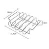 Spareribs Holder Grill, Stainless Steel Roasting and Rib Holder for 4 Ribs, Suitable for Gas Grills and Charcoal Grills