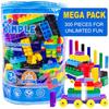 Large Stackable MultiColored Interlocking Building Blocks for Toddlers and Aged 3+ Safe NonToxic Plastic Toys with Bright Color