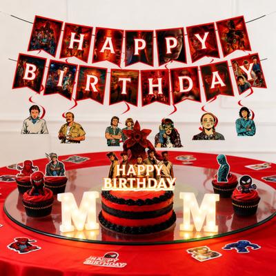 Sada na oslavu narodenín Yousheng Happy Birthday obsahuje jednorazové papierové taniere, servítky, poháre, obrus, banner, párty potreby s anime tematikou pre deti a fanúšikov