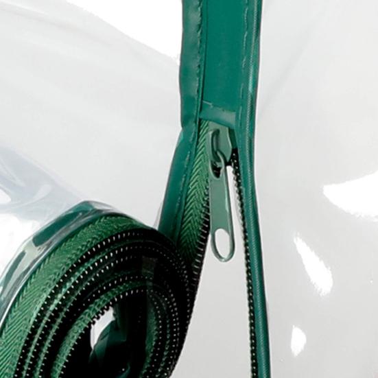 Klar PVC Drivhus-erstatningsdeksel med glidelåsdør Optimalt sollys Plantevekst Synlighet UV-bestandig drivhusfilm Hageutstyr