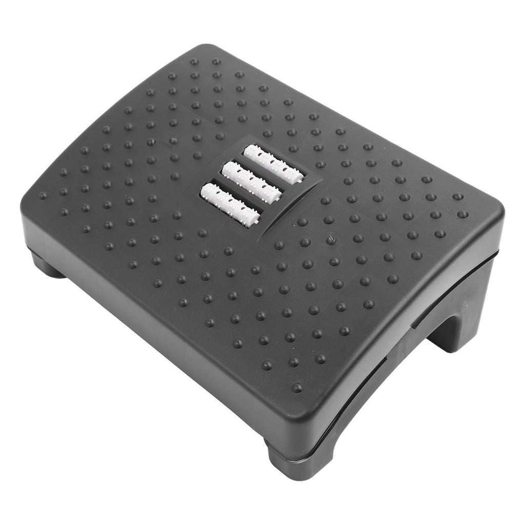 Stolička na nohy Pohodlná podložka pod nohy pod stůl Protiskluzová stolička na nohy s masážním válečkem pro koupelnu