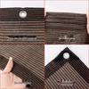 Coffee Privacy Sun Shade: High-Density, Heat-Insulating, UV-Resistant Mesh for Outdoor Courtyard Protection.