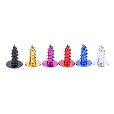 30 Stuks/Pak M5*12mm Universele Aluminiumlegering Motorfiets Kruiskop Zelfborende Bouten Schroeven Moer Ronde Kop Schroefdraad Diameter