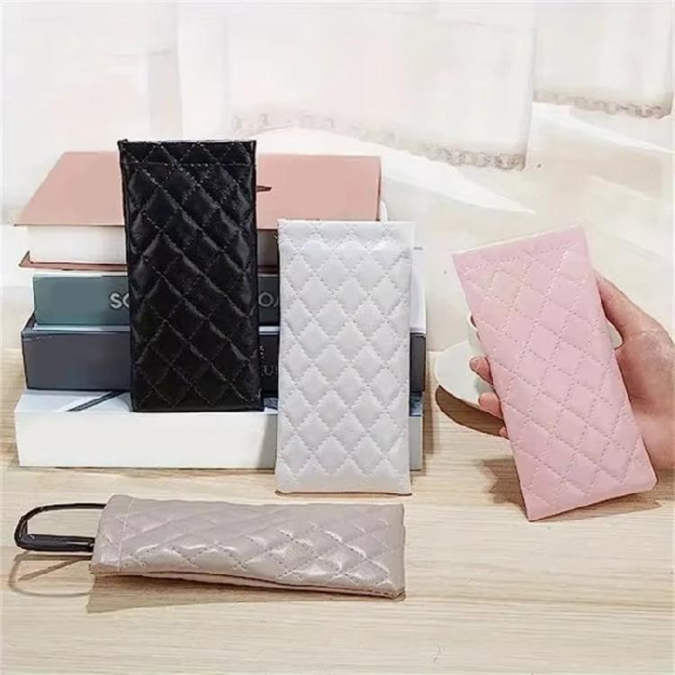 Automatic Closing PU Leather Sunglasses Pouch With Double Compartments Travel Friendly Organizers Bag For Essential