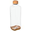 Garrafa Mag Metal Pérola Estilo Madeira Transparente 1L Plástico Aqua Block HB-4856