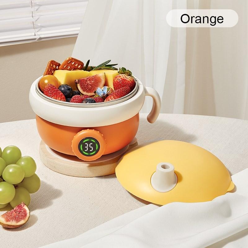 

Детская посуда. Изоляция чаши. Температура чаши. Защита от падения. Защита от ожогов. Температура дисплея. 【1】 оранжевый