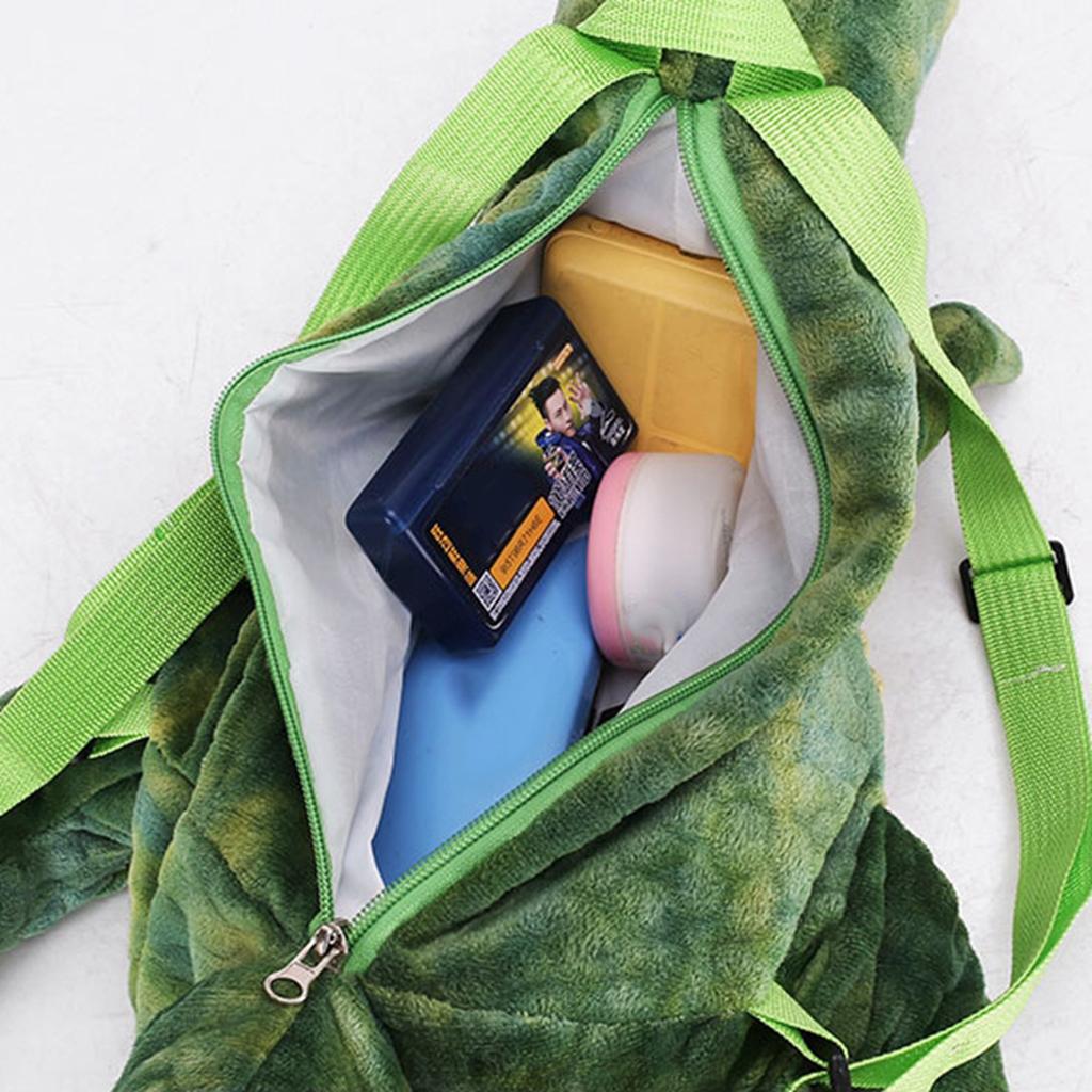 Kids Dinosaur Backpack Cartoon 3D Dinosaur Shape Soft Plush Kids Cute Animal Backpack for Travel School Camping