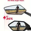 2pcs HD Wide Angle Bike Rearview Mirrors - 360° Adjustable, Fit for Electric Scooters, Ebikes, Motorcycles & Mountain Bikes
