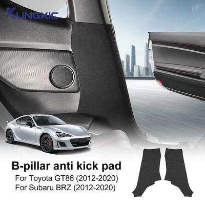 Suede B Pillar Protection Sticker for Subaru BRZ Toyota GT86 2012-2020 LHD RHD Interior Panel Decal