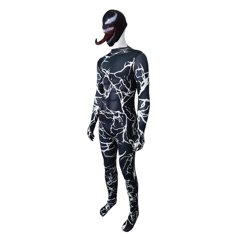 Costume Cosplay Venom With Jumpsuit Design For Role Play Festivities And