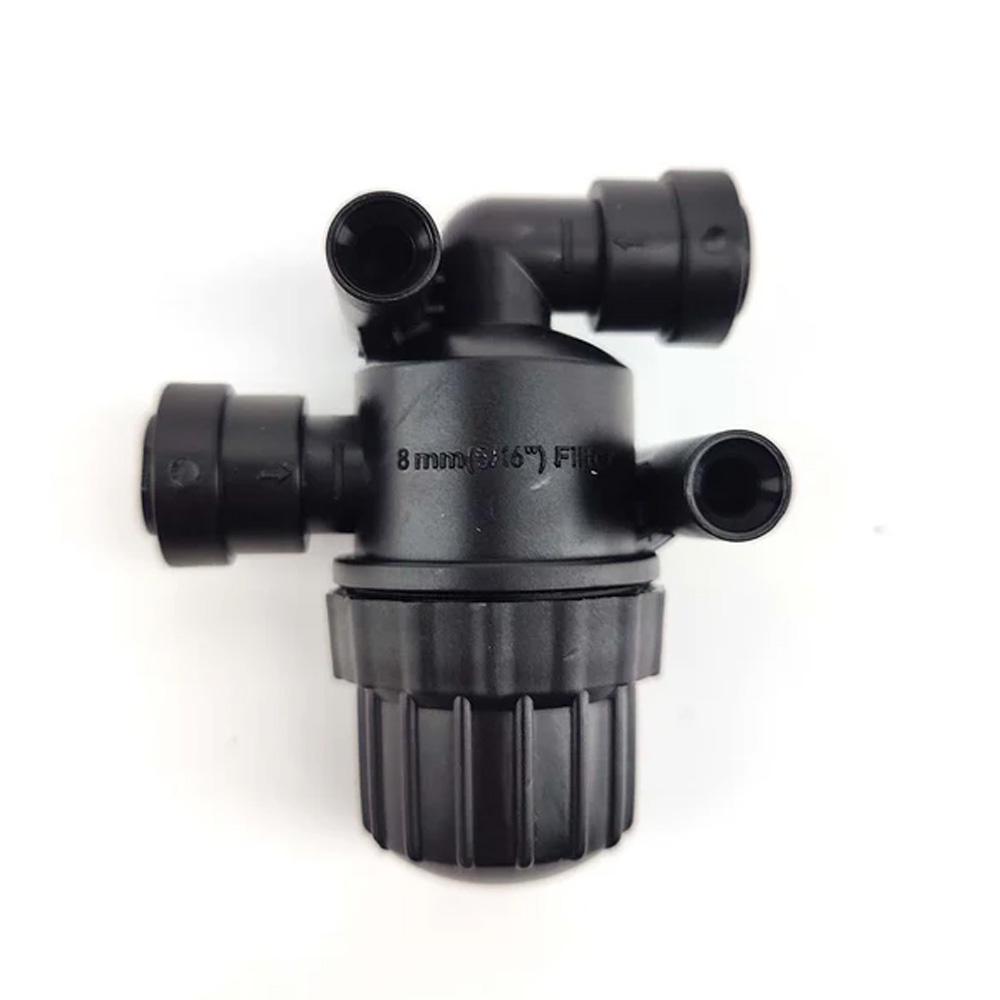 kegland Duotight - 9.5/8/6.35mm Inline Pre-filter (100 Mesh 304 Stainless) Plastic Irrigation System Impurity Prefilter