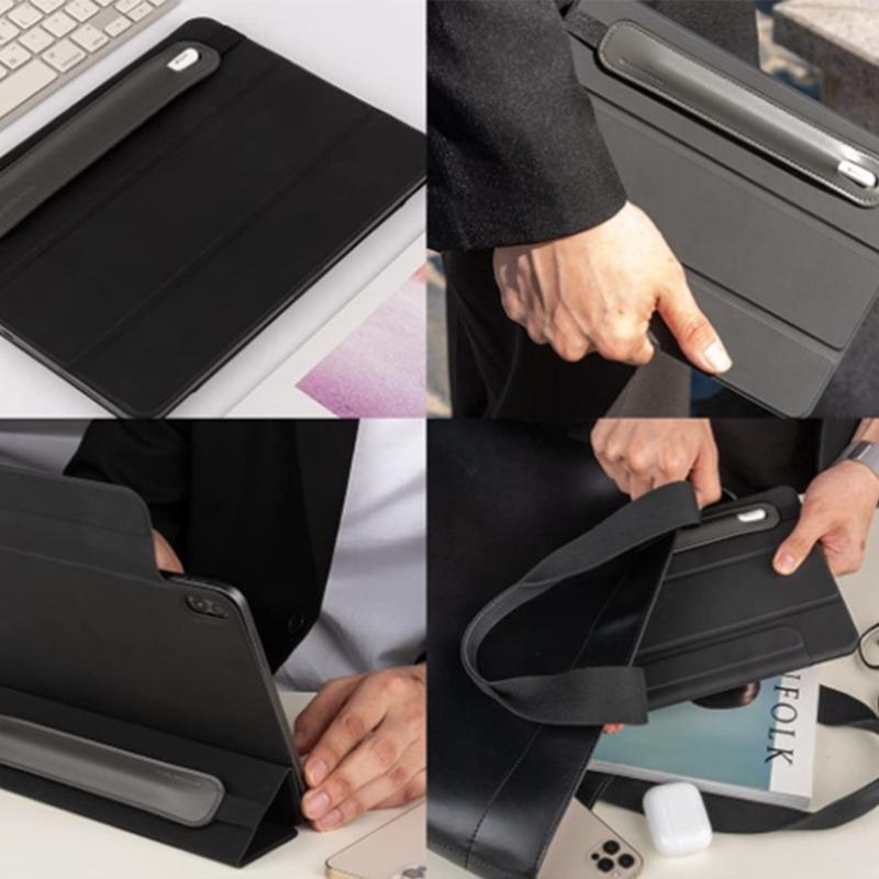 Retractable PU Leather Pen Storage Case Elastic Band Holder For Stretchable Tablet Styluses Accessories