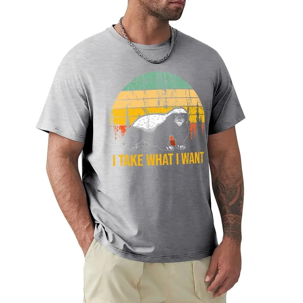 animal prinfor boys anime plus size tops clothing HONEYBADGER TEAM I DO WHAT I WANT HONEY BADGER DOES'NT CARE T-Shirt