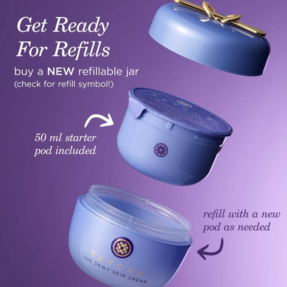 Tatcha The Dewy Skin Cream Aufpolsternde   Feuchtigkeitsspendende Feuchtigkeitscreme 1,7 Unzen