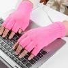 USB Pure Color Knitted Mitten Full&Half Finger Gloves Heated Gloves Electric Heating Gloves