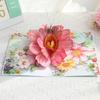 3D Popup Hummingbird Flower Postcard Foldable Blessing Card Handmade Greeting Card with Envelope Anniversary Gifts