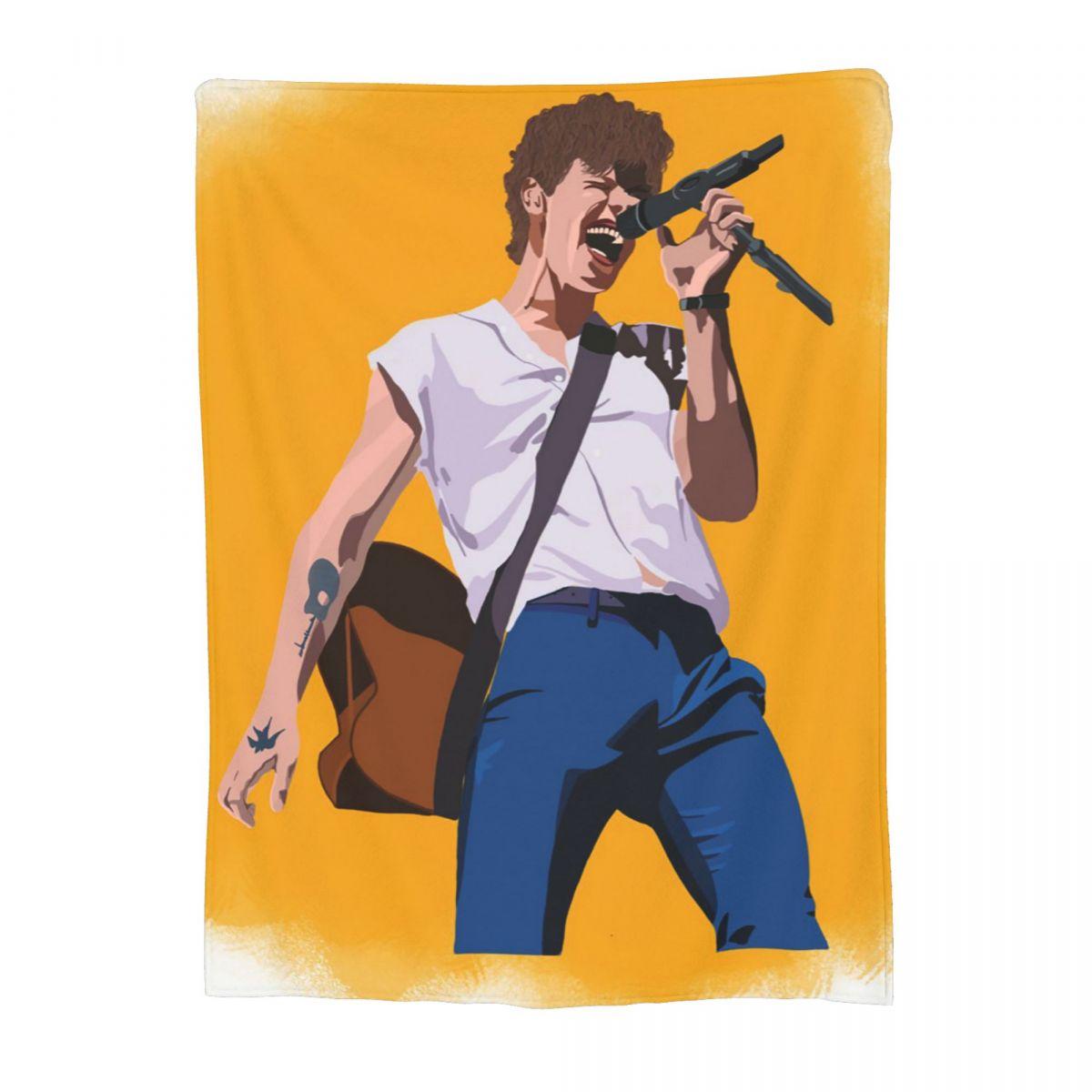 

S-Shawn Mendes Musician Blankets Flannel Sofa Throw Blanket Lightweight for Couch Bedding Office Throws Bedspread Quilt 30x40in