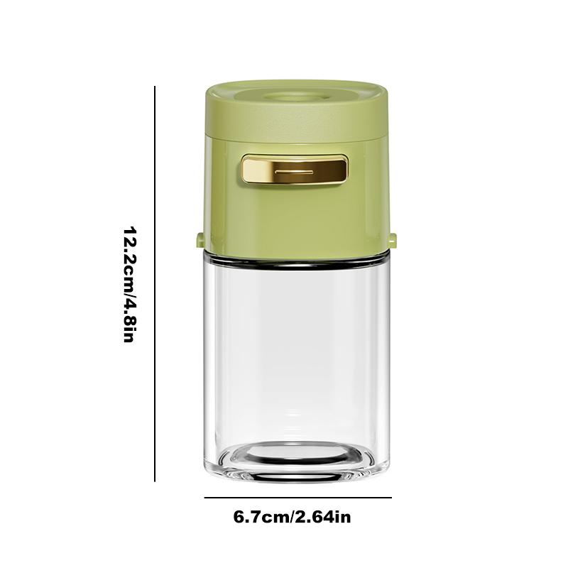 180ml Láhev na kontrolu soli Čirá Kvantitativní kořenka 0,5g Sypátko na sůl Lisovací typ Skleněná solnička Nádoba na koření