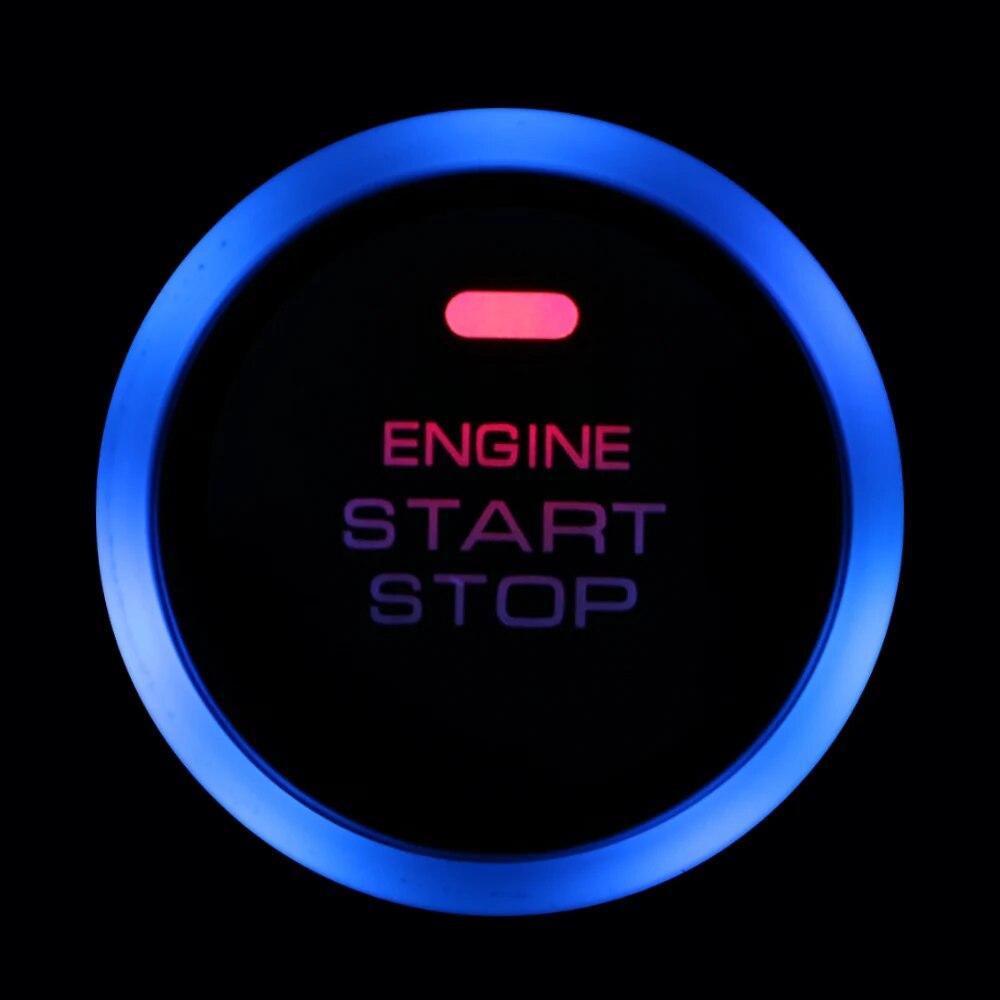 Car-styling Universal Keyless 12V Auto Car Engine Start Stop Push Button Entry Ignition Starter Switch