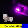 1Pcs Car USB Atmosphere Light Mini LED Neon Atmosphere Light Colorful Universal RGB Indoor Light Car Mood Decorative Light