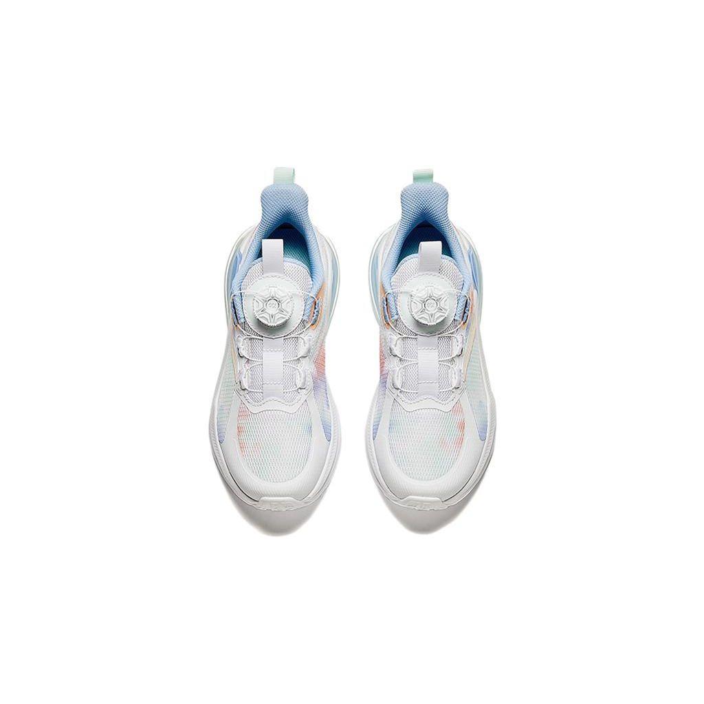 Anta Kids Non-Slip Wear-Resistant Breathable Low-Top Running Shoes Kids Sneaker White Blue A322325586H-1