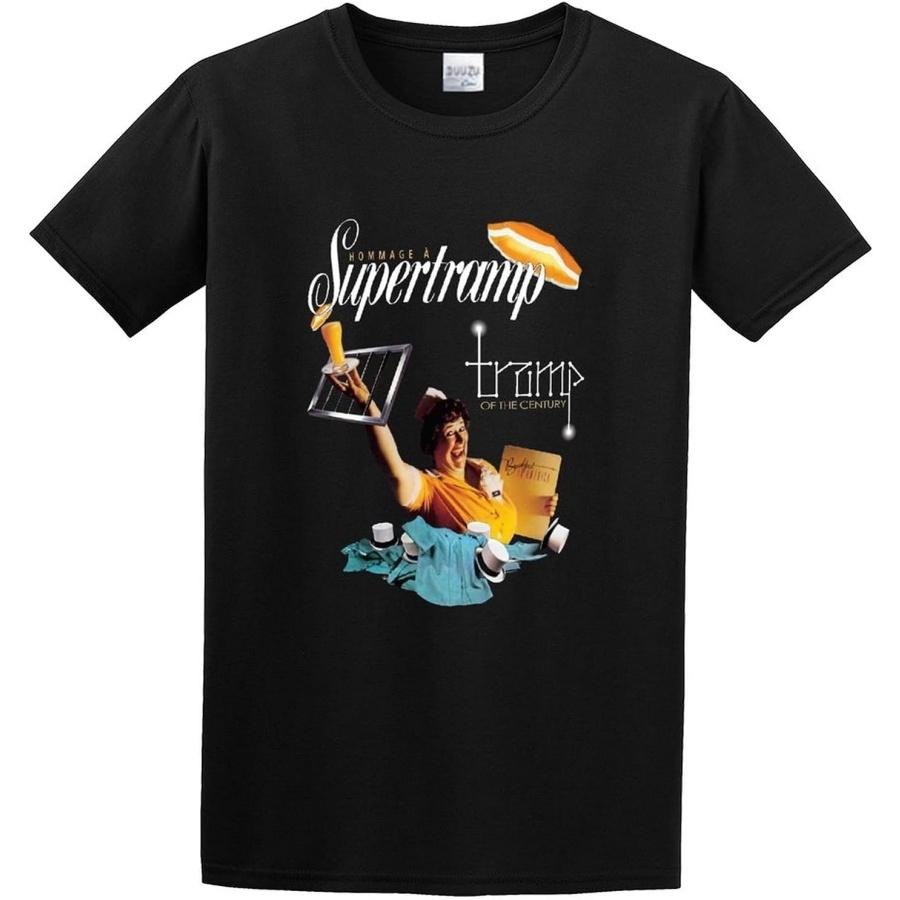 MOMOAER Men s Supertramp Funny Top Tee Camiseta Short-Sleeve T-Shirts Black XXXXXL разноцветный