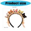 Cute Creative Cats Hairband Face Wash Hairband Cartoon Hair Accessories for Dressing Up Party Cosplay Halloween Costume