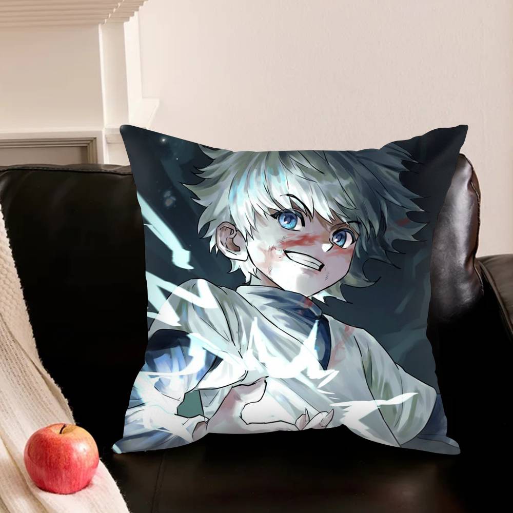 K-Killua Zoldyck H-Hunter X H-Hunter Pillowcase Living Room Sofa Cushion Cover Bedroom Room Bed Pillow Cover Home Decoration