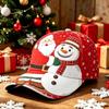 New Christmas Hat Digital Printing Fashion Bent Bend Baseball Cap Retro Baseball Cap