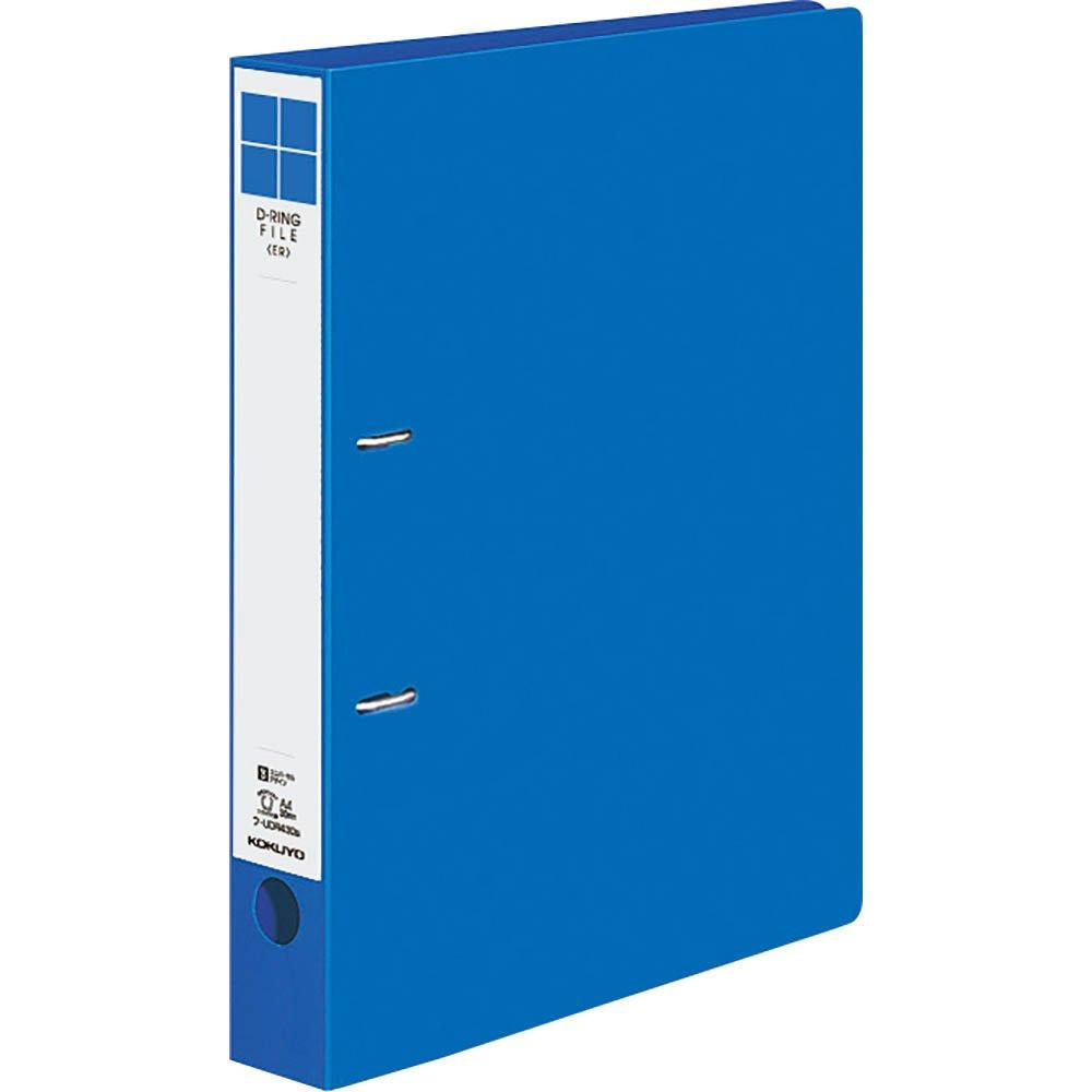 

KOKUYO File File ER A4 capacity 2 holes Blue D-Ring 300-sheet Fu-UDR430B