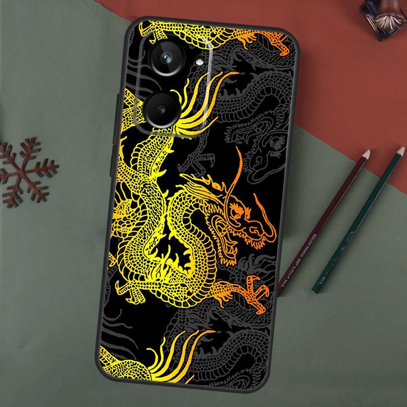 DRAGON TATTOO JAPANESE Case For Realme C75 C65 C67 C71 C63 C61 C55 C51 C53 C35 11 12 13 14 15 Pro Plus GT6 GT7 Pro