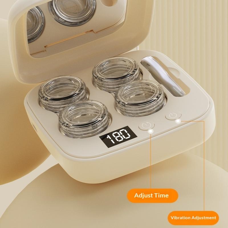 Contact Lens Cleaner Machine Portable With Type C Charger Soft Lens Cleaning Device For Men Women Adults Home Travel Daily Use