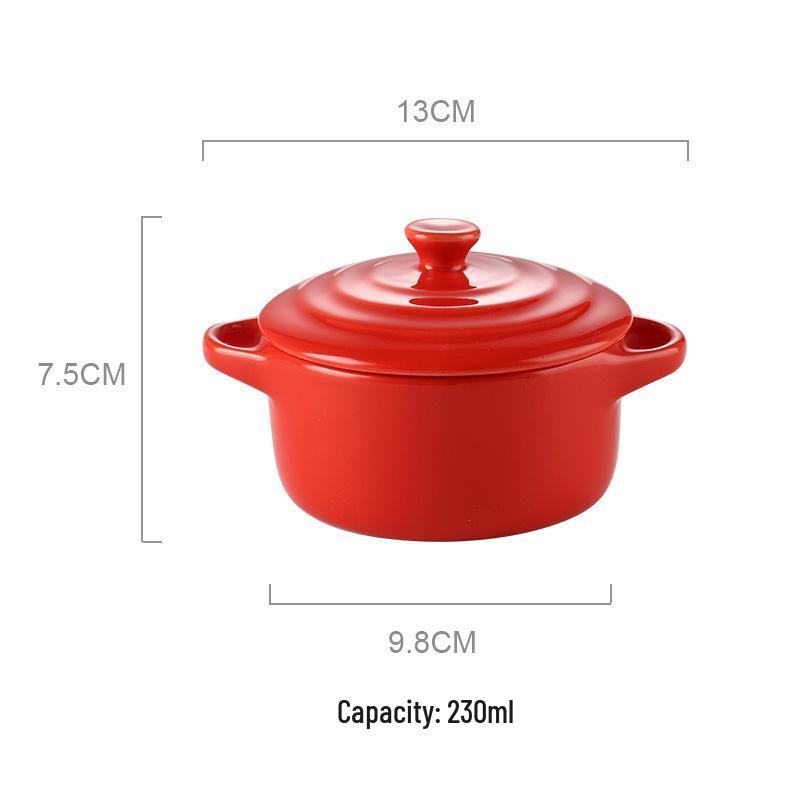 Microwave & Oven Safe Ceramic Stew Pot with Lid