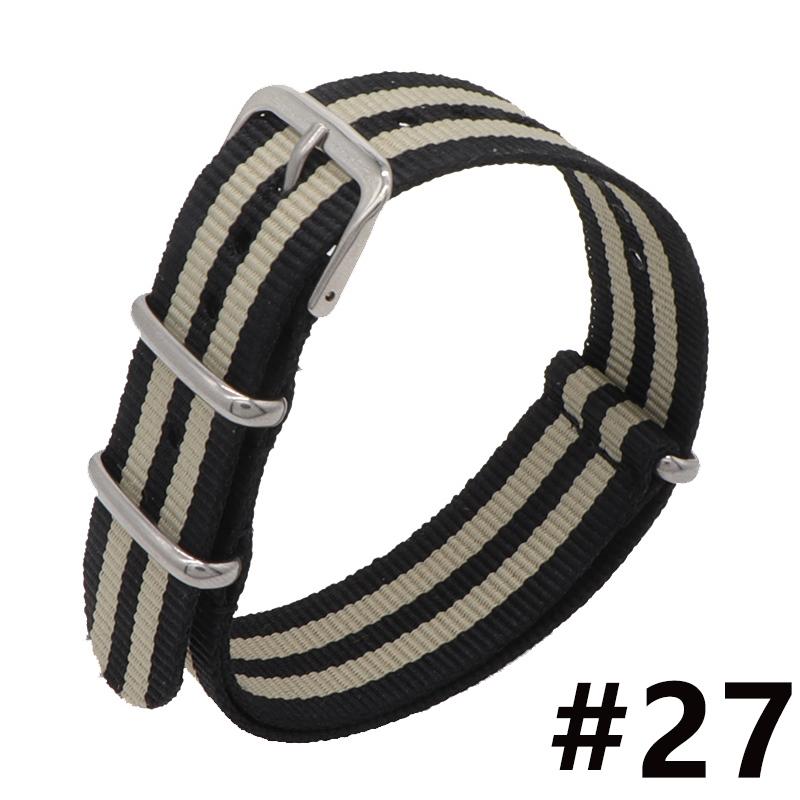 18MM 20MM 22MM Nylon Watch Band Sport Casual Straps Replacement With Stainless Steel Buckle For Men Women's Watch Accessories