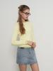 GENERALIDEA Airy Round Neck Pintuck T-Shirt [Lemon] / Gf1Lts505