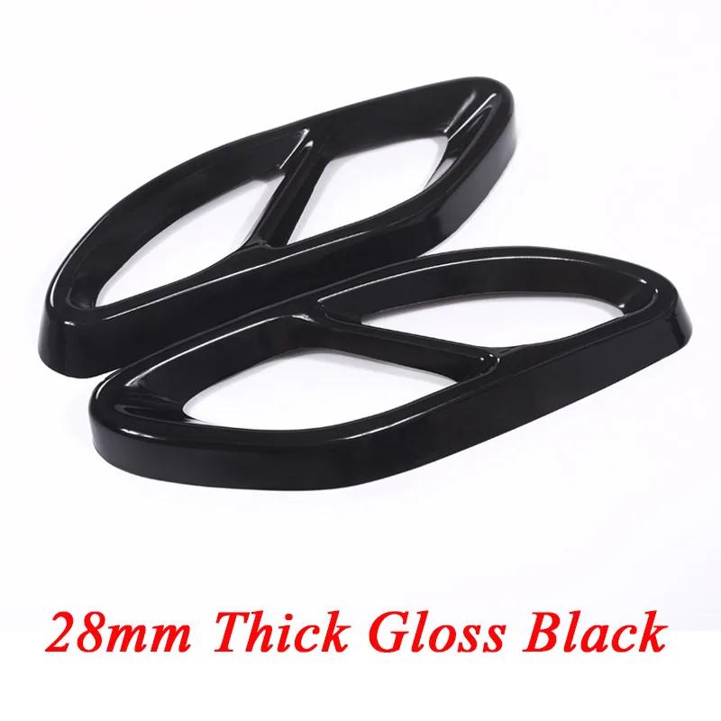 For Mercedes Benz GLC A B C E Class X253 W205 W213 W176 W177 W246 W247 2016- Car Exhaust Pipe Cover Trim Car Accessories