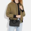 Coach Rowan 25 Klassische Monogramm Reißverschluss Beschichtetes Canvas und Leder Aktentasche Handtasche Schultertasche Umhängetasche Mittelgroße Damen Taschen Schwarz CH280-SVTSQ