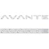 AAWB1 AAPR1 Glossy Black Compatible Compatible for AVANTE Letter Metal Logo Badge 3D Stickers Trunk Emblem Decal Decoration Car Styling Accessories