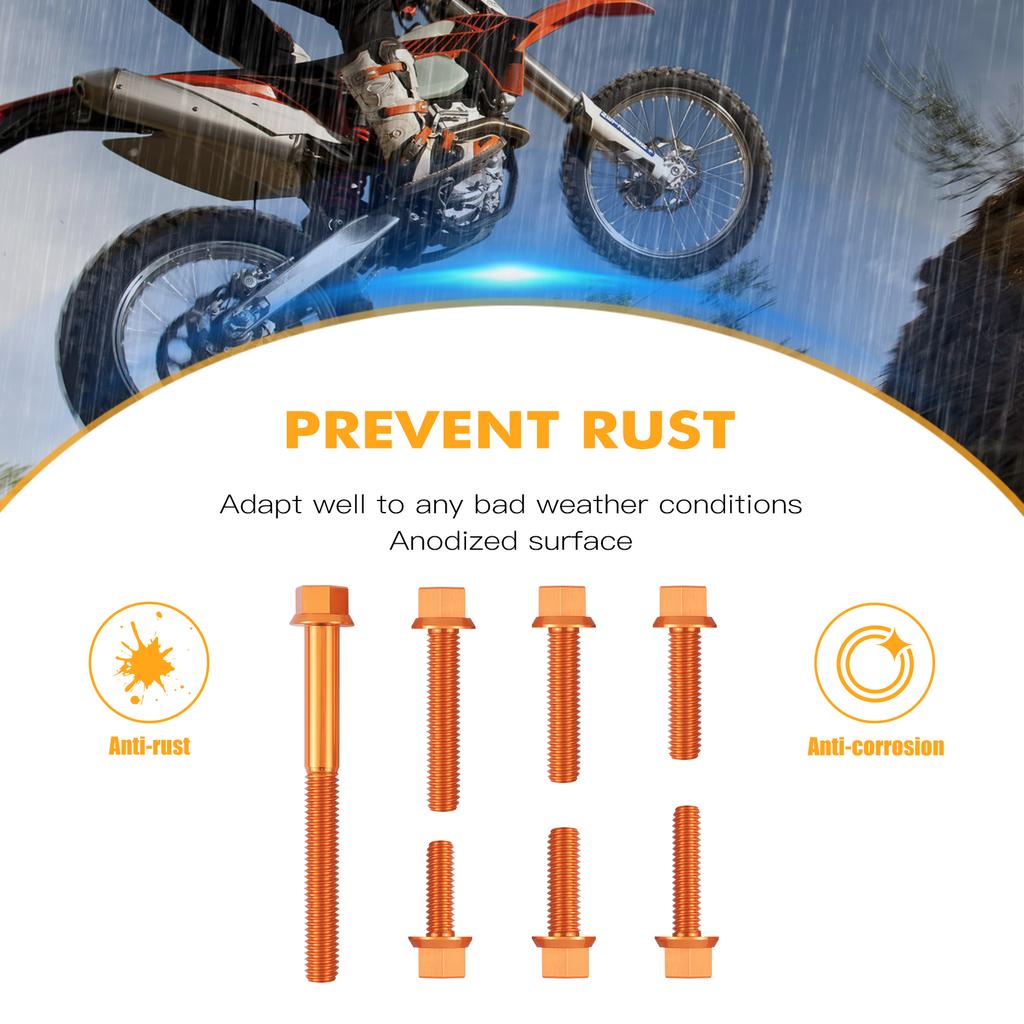 For KTM EXC 300 EXC 250 XCW 300 XCW 250 2020 2021 2022 M5 M6 Motorcycle Engine Bolts Kit Ignition Clutch Cover Screw Nuts