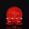 Red Ceramic Wedding Tea Set