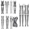 300styles Mesh Bodystocking Porno Costume for Women Erotic Lingerie Sexy Open Bra Crotchless Teddies Fishnet Bodysuit Female Sex Underwear