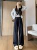 Women's Polka Dot Wide-Leg Pants - High Waist, Loose Fit, Floor-Length, 2025 Spring/Autumn Collection.