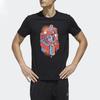 adidas T Shirts Men's Black Crew Neck Moderate Straight Fit DY8717