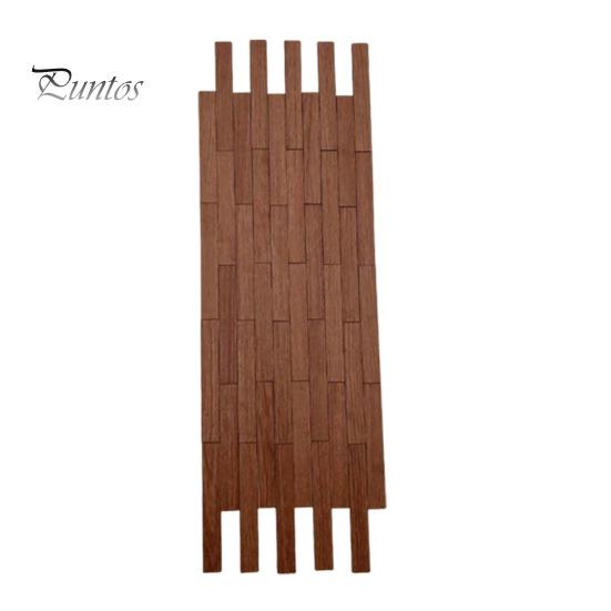 

40 шт. напольного покрытия для миниатюрного кукольного домика с натуральной текстурой, миниатюрный набор для самостоятельного изготовления напольного покрытия, креативные аксессуары для миниатюрного кукольного домика темный кофе