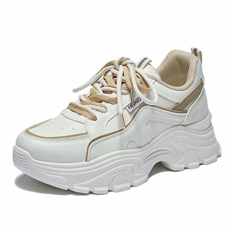 Platform Dad Shoes Women's Summer New Ins Trendy All-Matching Good-looking Lightweight Casual White Shoes