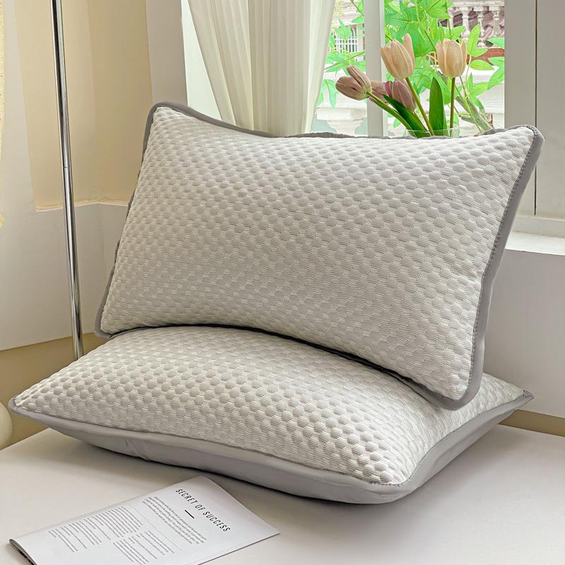 Taie d'oreiller rafraîchissante d'été Couleur unie Ice Bean Bean Taie d'oreiller Sensation de fraîcheur Housse de climatisation Lavable (Pas d'oreiller) 48x74cm 48x74cm