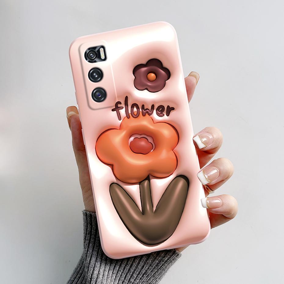 For Vivo V20 SE Case Vivo Y70 Phone Case V20SE Cute Rabbit Panda Painted TPU Soft Cover V2022 V2023 Camera Shockproof Back Coque
