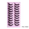 10 Pairs Of False Eyelashes, Naturally Thick And Messy, Curled And Fried Eyelashes
