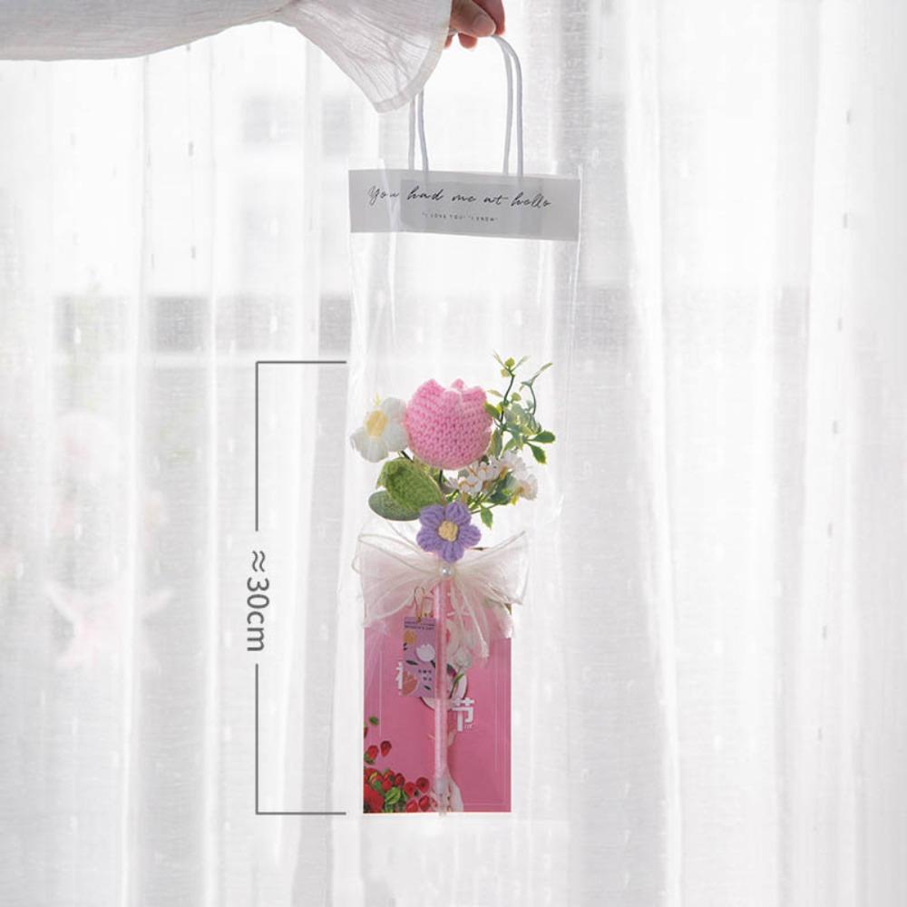 

Штучний В язаний Букет Квітів Соняшник Штучні Квіти Ручка Подарунки на Випускний E